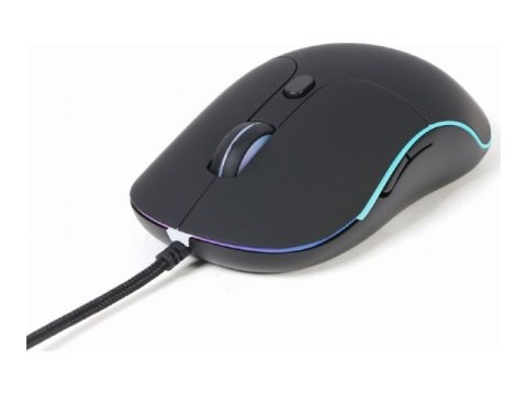 Gembird - Mysz - ergonomiczna - podświetlenie, duży rozmiar - optyczna - 6 przyciski - przewodowa - USB 2.0 - blister
