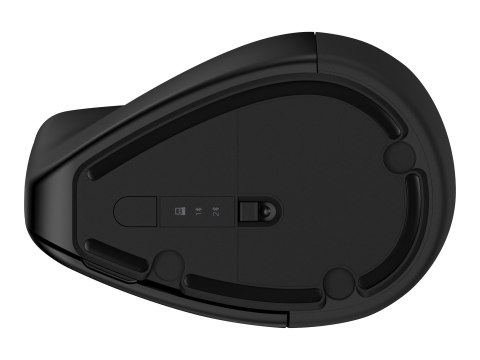 HP 920 - Mysz pionowa - ergonomiczna - 6 przyciski - bezprzewodowa - 2.4 GHz, Bluetooth 5.3 - odbiornik bezprzewodowy USB - czar