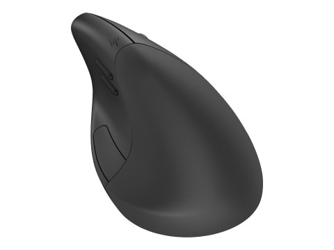HP 920 - Mysz pionowa - ergonomiczna - 6 przyciski - bezprzewodowa - 2.4 GHz, Bluetooth 5.3 - odbiornik bezprzewodowy USB - czar