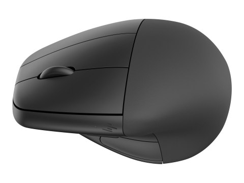 HP 920 - Mysz pionowa - ergonomiczna - 6 przyciski - bezprzewodowa - 2.4 GHz, Bluetooth 5.3 - odbiornik bezprzewodowy USB - czar