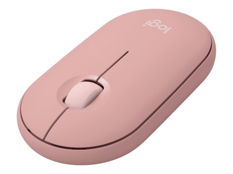 Logitech Pebble Mouse 2 M350s - Mysz - optyczna - 3 przyciski - bezprzewodowa - Bluetooth 5.2 LE - tonalna róża