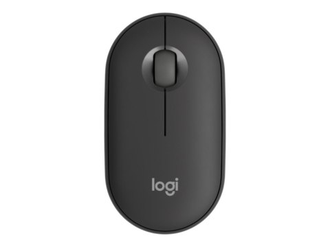 Logitech Pebble Mouse 2 M350s - Mysz - optyczna - 3 przyciski - bezprzewodowa - Bluetooth 5.2 LE - tonalny grafit