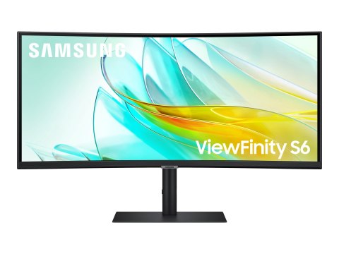 Samsung ViewFinity S6 S34C652UAU - S65UC Series - monitor LED - zaokrąglony - 34" - 3440 x 1440 UWQHD @ 100 Hz - VA - 350 cd/m² 