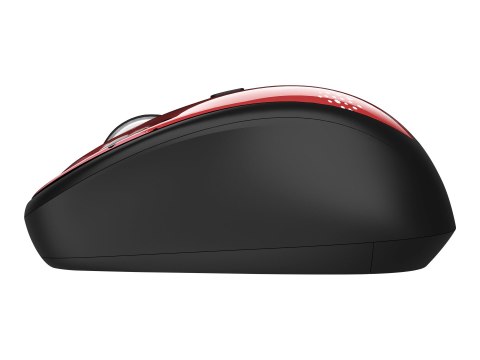 Trust Yvi - Mysz - prawo i leworęczna - optyczna - 4 przyciski - bezprzewodowa - 2.4 GHz - odbiornik bezprzewodowy USB - czerwon