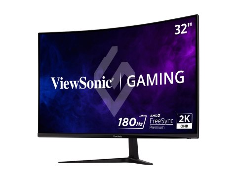 ViewSonic OMNI Gaming VX3218C-2K - Monitor LED - gaming - zaokrąglony - 32" (31.5" widoczny) - 2560 x 1440 QHD @ 180 Hz - VA - 2