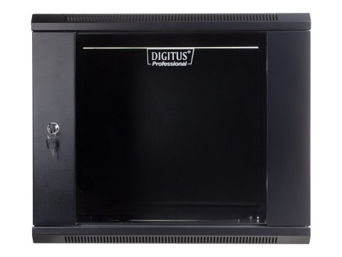 Digitus - Szafa - do montażu na ścianie - czarny, RAL 9005 - 9U - 19"