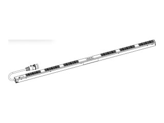 Eaton G4 - Jednostka dystrybucji zasilania (montowany w stojaku) - podstawowa - AC 230-400 V - 11 kW - trójfazowa - wejście: IEC