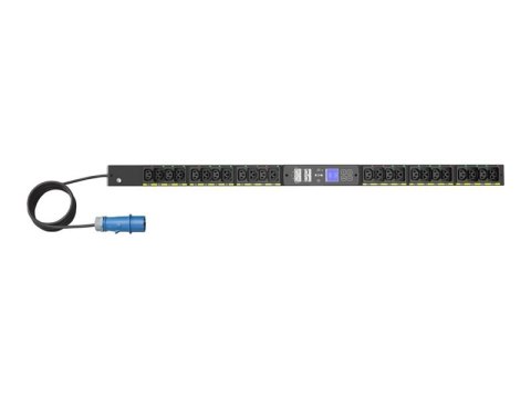 Eaton G4 - Jednostka dystrybucji zasilania (montowany w stojaku) - wejście z licznikiem - AC 200-240 V - 3.7 kW - 1 faza - Ether