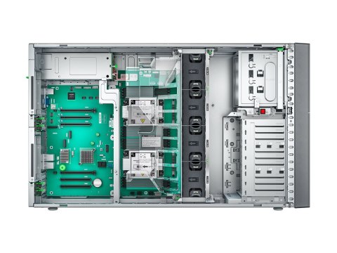 Fujitsu PRIMERGY TX2550 M7 - Serwer - wieża podwójny - 1 x Xeon Silver 4410T / do 4 GHz - RAM 32 GB - SATA - wymiana podczas pra
