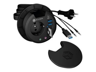 ICY BOX IB-HUB1430-CR - Koncentrator - w biurku - 2 x SuperSpeed USB 3.0 + 1 x USB-C