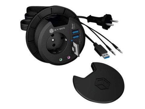 ICY BOX IB-HUB1430-CR - Koncentrator - w biurku - 2 x SuperSpeed USB 3.0 + 1 x USB-C