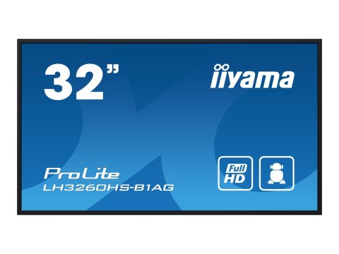 Iiyama ProLite LH3260HS-B1AG - 32" Klasa Przekątnej (31.5" widoczny) wyświetlacz LCD z podświetleniem LED - sygnał cyfrowy - z w