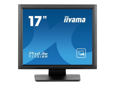 Iiyama ProLite T1731SR-B1S - Monitor LED - 17" - ekran dotykowy - 1280 x 1024 - TN - 250 cd/m² - 1000:1 - 5 ms - HDMI, VGA, Disp