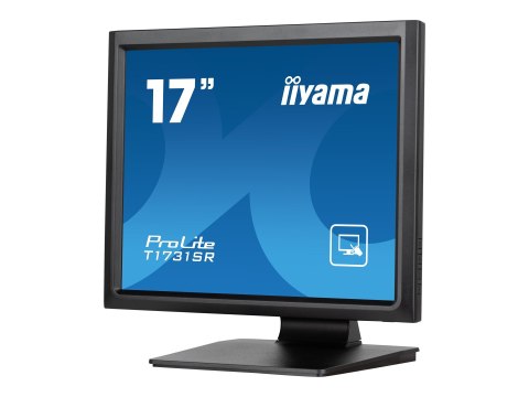 Iiyama ProLite T1731SR-B1S - Monitor LED - 17" - ekran dotykowy - 1280 x 1024 - TN - 250 cd/m² - 1000:1 - 5 ms - HDMI, VGA, Disp
