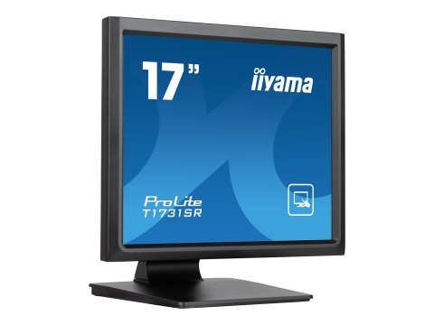 Iiyama ProLite T1731SR-B1S - Monitor LED - 17" - ekran dotykowy - 1280 x 1024 - TN - 250 cd/m² - 1000:1 - 5 ms - HDMI, VGA, Disp