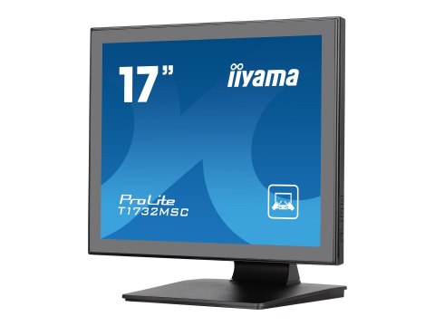 Iiyama ProLite T1732MSC-B1S - Monitor LCD - 17" - ekran dotykowy - 1280 x 1024 - TN - 250 cd/m² - 1000:1 - 5 ms - HDMI, VGA, Dis