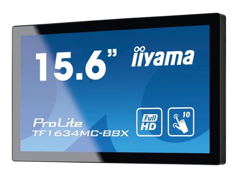 Iiyama ProLite TF1634MC-B8X - Monitor LED - 15.6" - obudowa otwarta - ekran dotykowy - 1920 x 1080 Full HD (1080p) @ 60 Hz - IPS