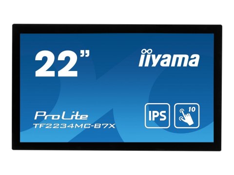 Iiyama ProLite TF2234MC-B7X - Monitor LED - 22" (21.5" widoczny) - obudowa otwarta - ekran dotykowy - 1920 x 1080 Full HD (1080p