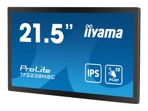 Iiyama ProLite TF2238MSC-B1 - Monitor LED - 21.5" - obudowa otwarta - ekran dotykowy - 1920 x 1080 Full HD (1080p) - IPS - 600 c