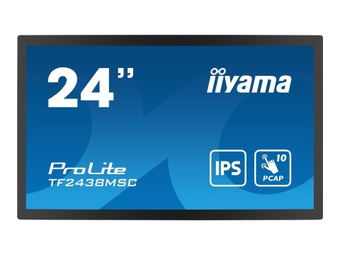 Iiyama ProLite TF2438MSC-B1 - Monitor LED - 24" (23.8" widoczny) - obudowa otwarta - ekran dotykowy - 1920 x 1080 Full HD (1080p