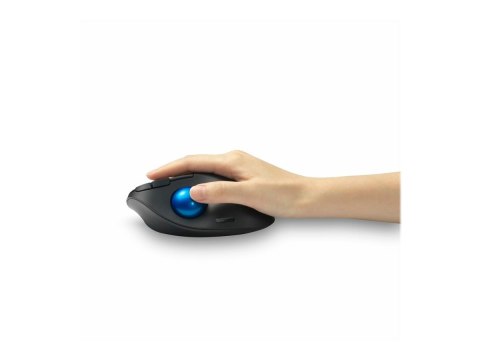 Kensington Pro Fit Ergo TB450 EQ - Manipulator kulkowy - ergonomiczna - optyczna - 7 przyciski - bezprzewodowa - 2.4 GHz, Blueto