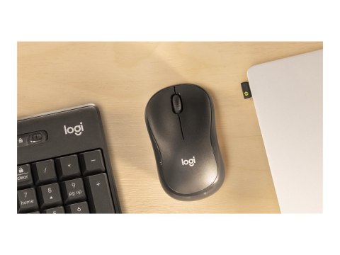 Logitech M240 for Business - Mysz - prawo i leworęczna - optyczna - 3 przyciski - bezprzewodowa - Bluetooth - odbiornik Logitech