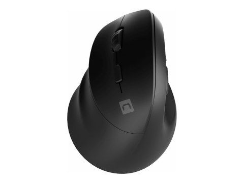 Natec CRAKE 2 - Mysz pionowa - ergonomiczna - dla leworęcznych - optyczna - 6 przyciski - bezprzewodowa - Bluetooth 5.0, 2.4 GHz