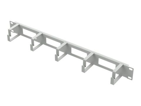 Netrack - Organizer kabli w obudowie - gray (RAL 7035) - 1U - 19"