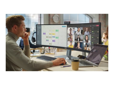 Philips 49B2U5900CH - 5000 Series - monitor LED - zaokrąglony - USB - 49" (48.8" widoczny) - 5120 x 1440 Dual Quad HD @ 75 Hz - 