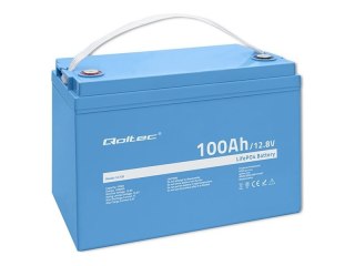 Qoltec - Bateria - 12,8 V, BMS - litowo-żelazowo-fosforanowy - 100 Ah - 1280 Wh