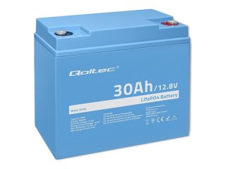 Qoltec - Bateria - 12,8 V, BMS - litowo-żelazowo-fosforanowy - 30 Ah - 384 Wh
