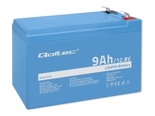 Qoltec - Bateria - 12,8 V, BMS - litowo-żelazowo-fosforanowy - 9 Ah - 115.2 Wh
