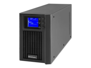 Qoltec - UPS - bez przerw, on-line, czysta sinusoida, LCD - AC 115-300 V - 1600 wat - 2000 VA - 1 faza - 9 Ah - USB, RS-232 - zł