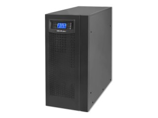 Qoltec - UPS - bez przerw, on-line, czysta sinusoida, LCD - AC 115-300 V - 4800 wat - 6000 VA - 1 faza - 7 Ah - USB - czarny