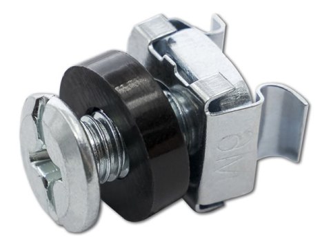 Qoltec - Zestaw montażowy do stojaka - M16 - czarny, srebrny - 10"/19"