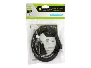 TECHly IDATA USB2-SER-1A - Adapter szeregowy - USB 2.0 - RS-232 x 1 - czarny