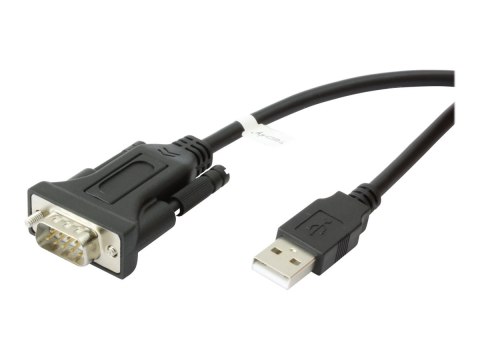 TECHly IDATA USB2-SER-1A - Adapter szeregowy - USB 2.0 - RS-232 x 1 - czarny