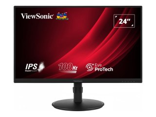 ViewSonic VG2408A-MHD - Monitor LED - 24" (23.8" widoczny) - 1920 x 1080 Full HD (1080p) @ 100 Hz - IPS - 250 cd/m² - 1300:1 - 5