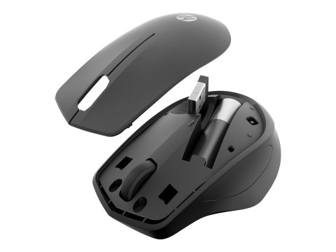 HP 285 Silent - Mysz - ergonomiczna - optyczna - bezprzewodowa - 2.4 GHz - odbiornik bezprzewodowy USB