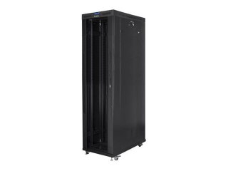 Lanberg FF01 series - Stojak szafa - 800 x 1200, złożone w paczkę, z drzwiami szklanymi, V2 - z 8 wentylatorów chłodzących, wyśw