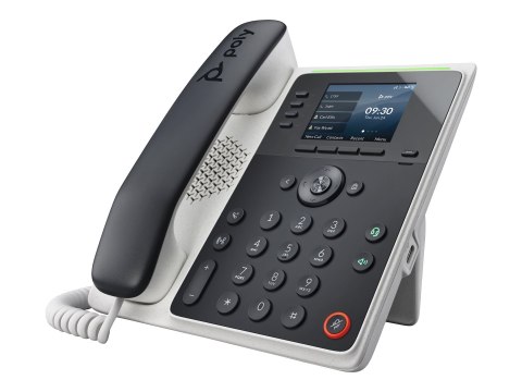 HP Poly Edge E220 - Telefon VoIP z identyfikacją dzwoniącego/rozmową czekająca - trzykierunkowa funkcja połączeń - SIP, SDP - ob