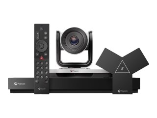 HP Poly G7500 - System do wideokonferencji (camera, mikrofon, kodek) - Certyfikat Zoom, Certyfikat Microsoft Teams - czarny - z 