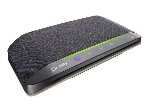 HP Poly Sync 10-M - Głośnik zestawu głośnomówiącego - przewodowa - USB-A, USB-C - srebrny - Certyfikat Microsoft Teams