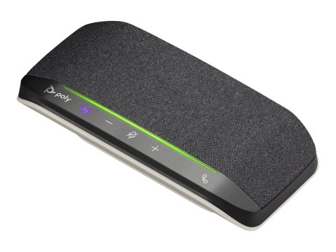 HP Poly Sync 10-M - Głośnik zestawu głośnomówiącego - przewodowa - USB-A, USB-C - srebrny - Certyfikat Microsoft Teams