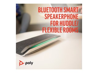 HP Poly Sync 40-M - Zestaw głośnomówiący - Bluetooth - bezprzewodowa, przewodowa - USB-A, USB-C - srebrny - Certyfikat Microsoft