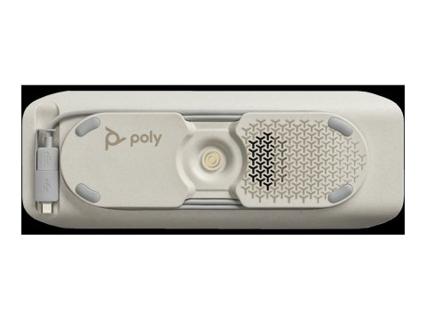 HP Poly Sync 40-M - Zestaw głośnomówiący - Bluetooth - bezprzewodowa, przewodowa - USB-A, USB-C - srebrny - Certyfikat Microsoft