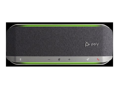 HP Poly Sync 40-M - Zestaw głośnomówiący - Bluetooth - bezprzewodowa, przewodowa - USB-A, USB-C - srebrny - Certyfikat Microsoft