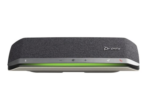 HP Poly Sync 40-M - Zestaw głośnomówiący - Bluetooth - bezprzewodowa, przewodowa - USB-A, USB-C - srebrny - Certyfikat Microsoft