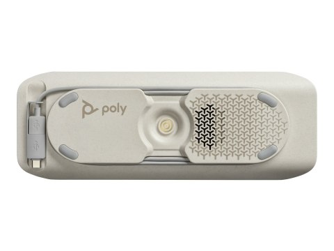 HP Poly Sync 40-M - Zestaw głośnomówiący - Bluetooth - bezprzewodowa, przewodowa - USB-A, USB-C - srebrny - Certyfikat Microsoft