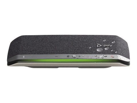 HP Poly Sync 40 - Zestaw głośnomówiący - Bluetooth - bezprzewodowa, przewodowa - srebrny - Certyfikat Zoom